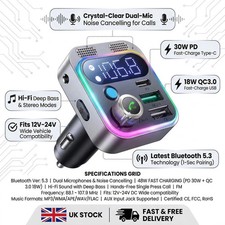 Wireless Car Bluetooth FM