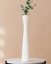White Ceramic Flower Vase 16.5