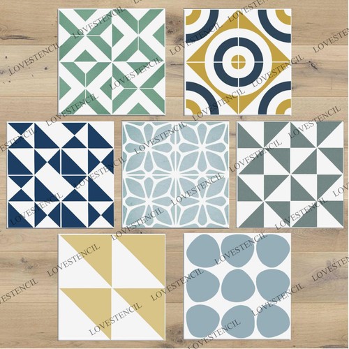 Geometric tile stencils - geometric,