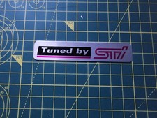 Subaru Impreza STI intercooler Metal Plaque, STI, TYPE R, TYPE RA. 