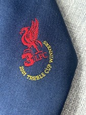 Liverpool Cup Treble Commemorative Tie 2001 56” X 3.5”