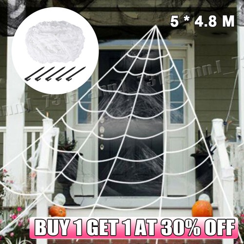 Giant halloween spider - giant, web
