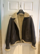 MENS SHEEPSKIN LEATHER WINTER  JACKET COAT