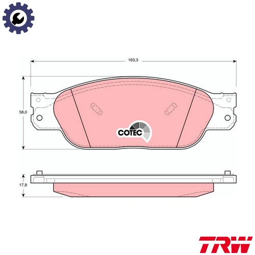 Brake pad set disc - set,