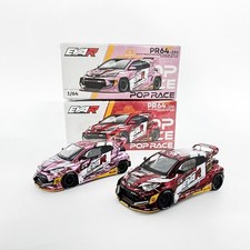 POPRACE 1:64 Model Car Toyota GR YARIS EVA Alloy Die-Cast Vehicle Collection