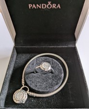 Pandora bracelet and ring 925 sterling silver. Original box