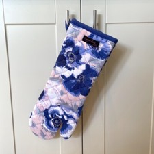 Aga Style Long Oven Glove, Gauntlet, Floral Designs and Christmas Designs