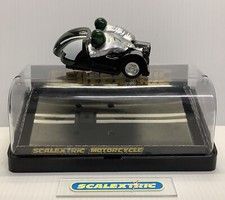 SCALEXTRIC HORNBY 1980's C282 MOTORCYCLE SIDECAR GREEN #7 (EXCELLENT) BOXED 1.32