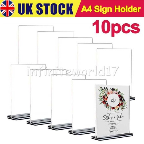 10x sign print menu holders - &,