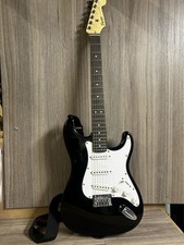 Fender Stratocaster Squier Mustang Electric Guitar Black Ex Display