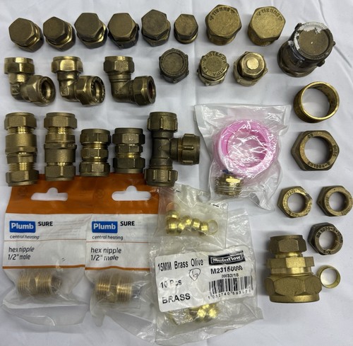 Brass compression fittings job - brass,