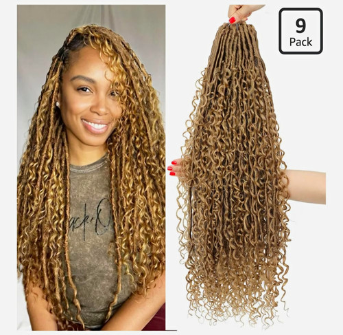Boho faux locs pre - boho, pre-looped