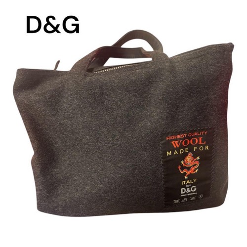 Wool tote bag charcoal - wool,
