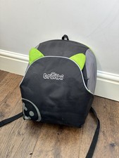 Trunki BoostApak Car Booster Seat Backpack Green Black Kids Travel Bag