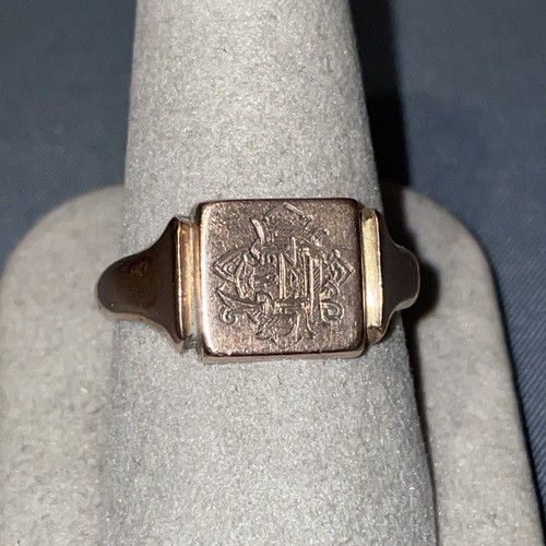 9ct signet ring hallmarked - ring,