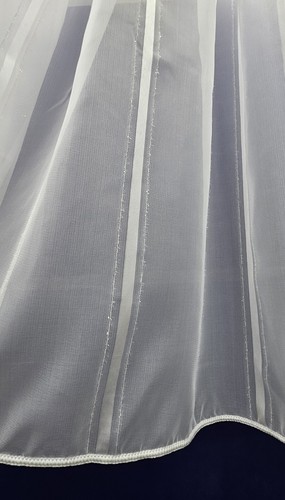 White plain window net - white,