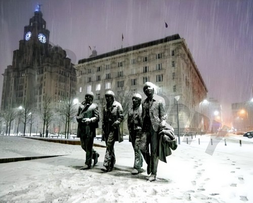 The beatles statues - the,