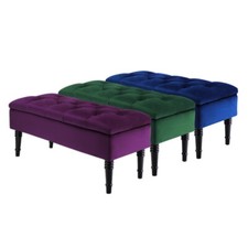 Velvet Upholstered Bed End