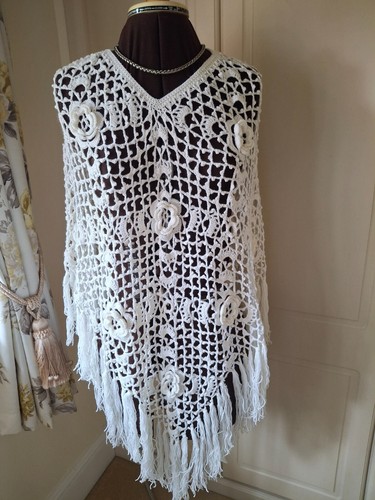 Ivory boho crochet - ivory,,