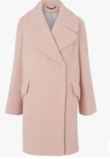 Whistles Wool Blend Coat Pale