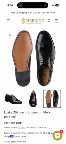 Loake 202 mens brogues - , in