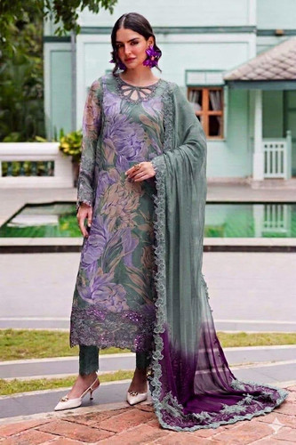 Nureh luxury lawn embroidered - luxury,