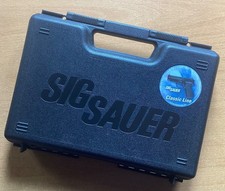 EMPTY SIG SAUER P229 BLACK PLASTIC PISTOL CASE WITH SHAPED FOAM INSERT