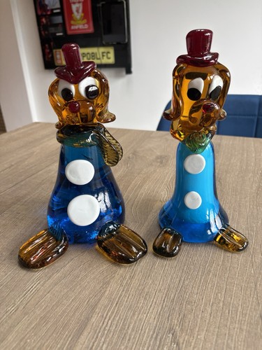 Murano hand blown glass dog - murano,