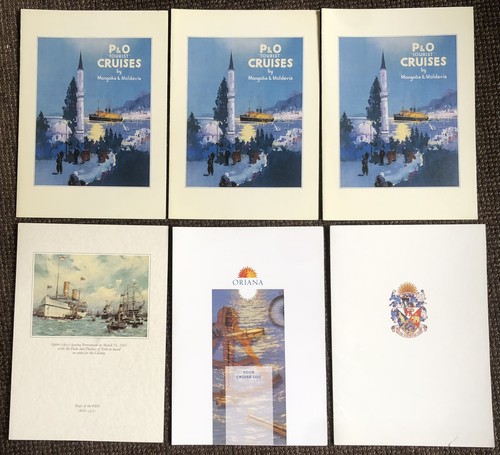 Ship oriana 5 menus - ship, oriana,