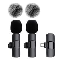Wireless Lavalier Microphone Audio Video Recording Mini Mic For  Android Type-C