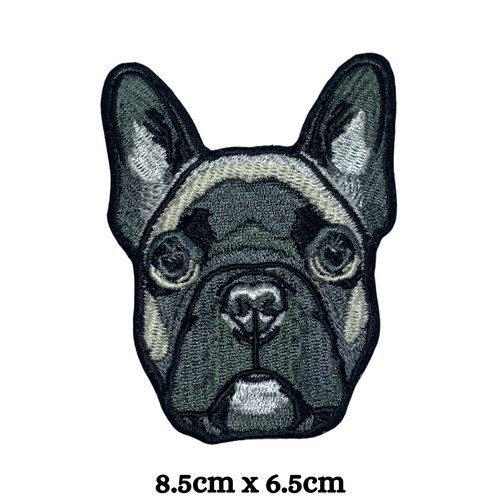 French bull dog - french, embroidery