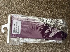 Plain Faux Silk Curtain Tie Backs. 5 Solid Colours Plum Black Red Teal & Cream