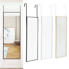 Over the Door Full Length Mirror Hanging Bedroom Wardrobe Dressing Mirror