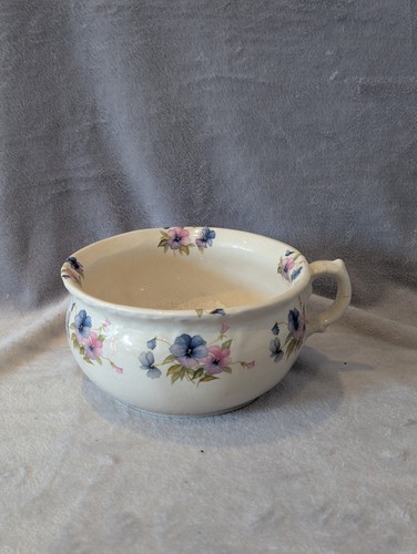 Vintage ironstone chamber pot - ironstone,