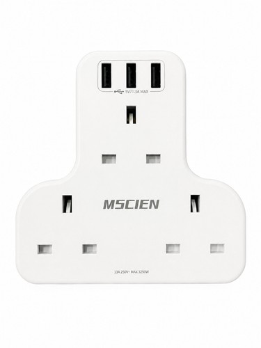 Mscien way plug adapter with - way,