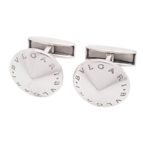 Bvlgari round cufflinks - bvlgari,