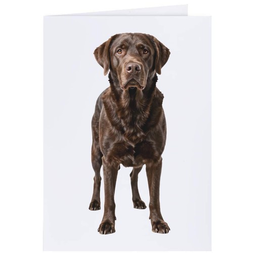 Chocolate labrador gift wrap - 'chocolate, labrador'