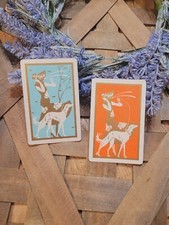 Pair Vintage Art Deco Playing