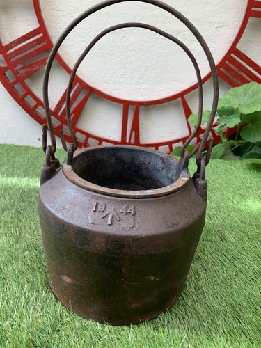 Vintage cast iron dated - iron,