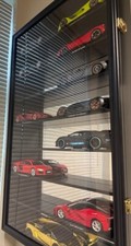 Car Display Case Black 16 Pcs