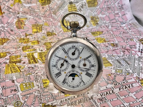 Full calendar pocket watch - full,