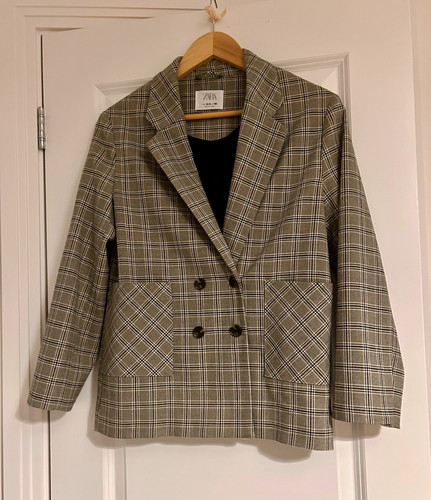 Zara teens beige - beige/black, check