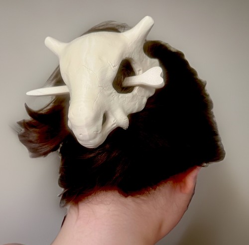 Cubone skull hair stick - skull,