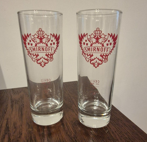 Smirnoff vodka glasses - glasses, x2
