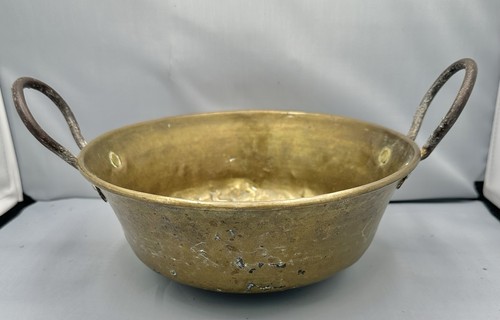Antique hammered brass jam - brass,