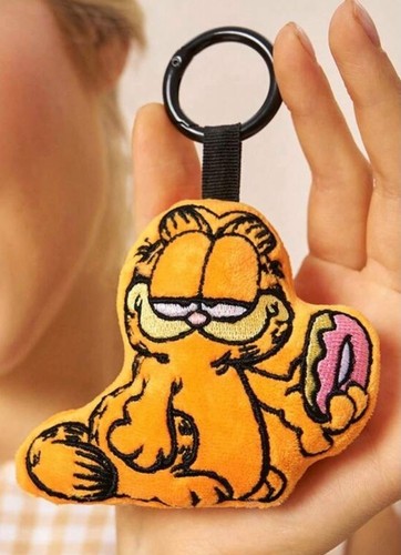 Garfield mini plush keychain - garfield,