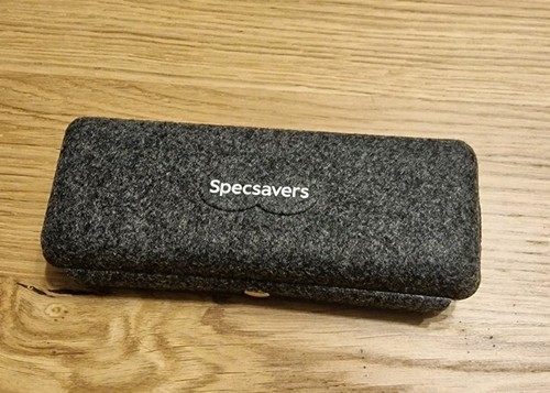 Specsavers glasses case grey - case,
