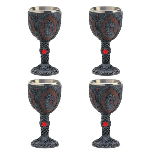 Goblets set four - four, wine