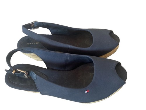 Tommy hilfiger navy slingback - hilfiger,