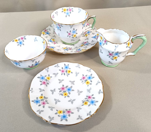 Crown staffordshire tea set - crown,